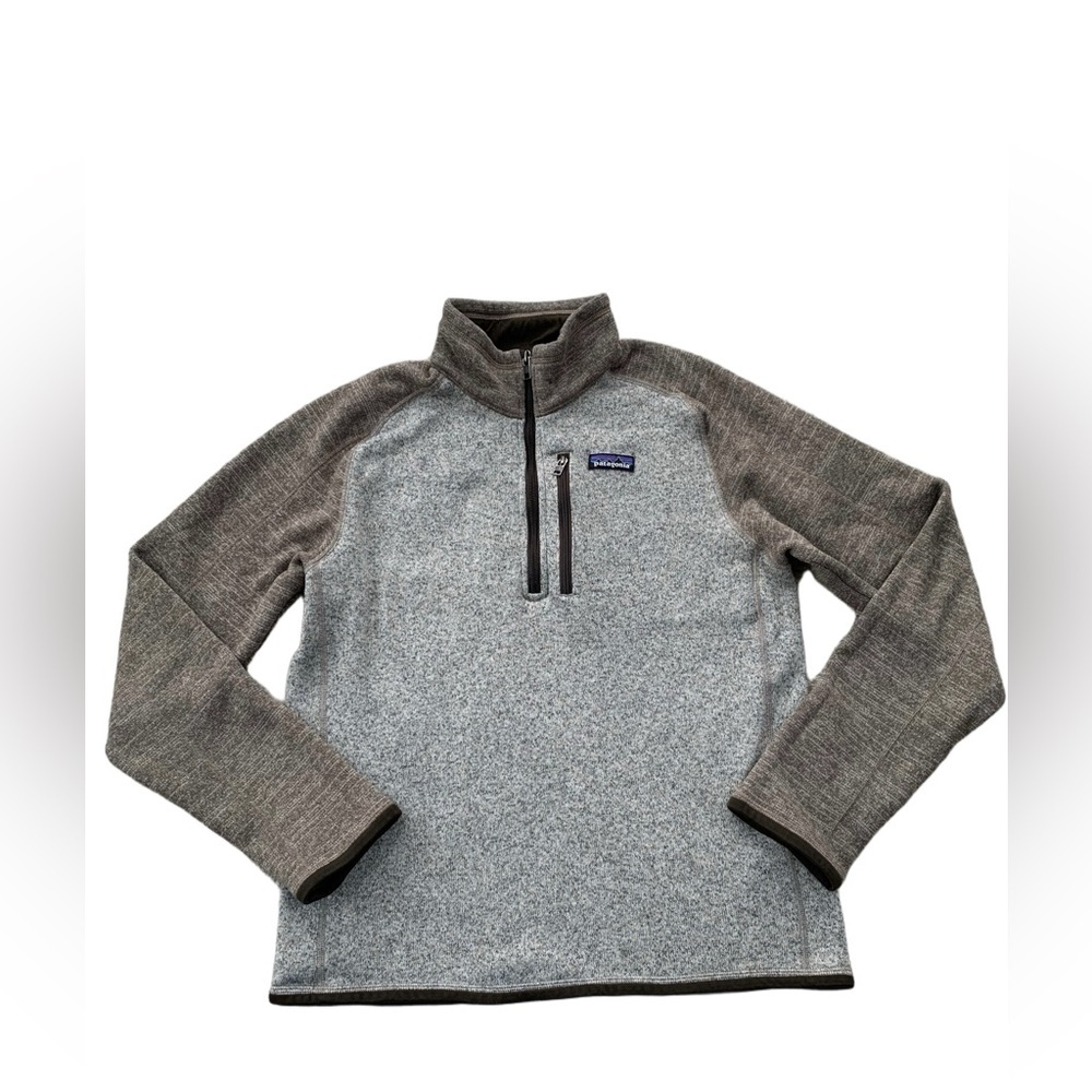 Patagonia Men's Size Medium Brown Tan Better Sweater® Quarter 1/4-Zip Pullover